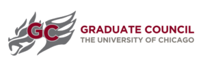 Logo of GRADUATE COUNCIL with GC overlaid on a gray gargoyle