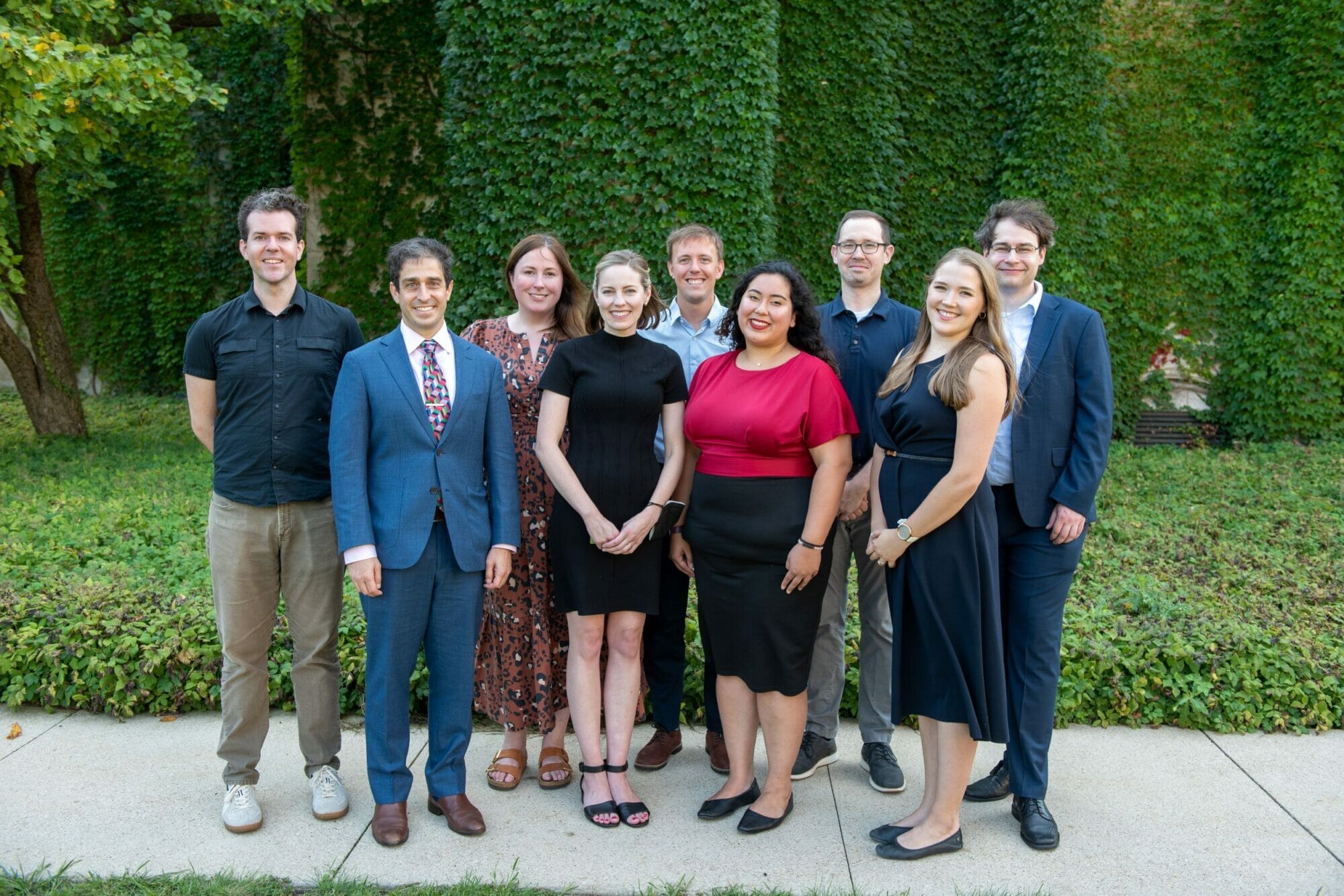The UChicagoGRAD Career Development and Fellowship team photo, taken during grad student orientation 2022